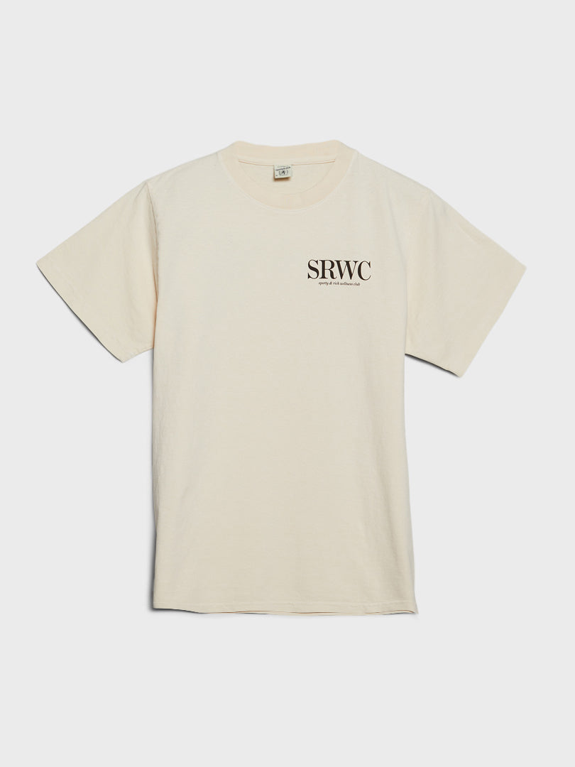 Sporty & Rich - Upper East Side T-Shirt in Cream