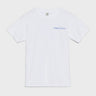 Sporty & Rich - LA Racquet Club T-Shirt in White and Steel Blue
