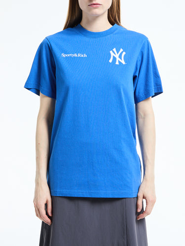 Sporty & Rich - The Champions T-Shirt in Team Blue