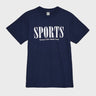 Sporty & Rich - Sports T-Shirt in Navy and White