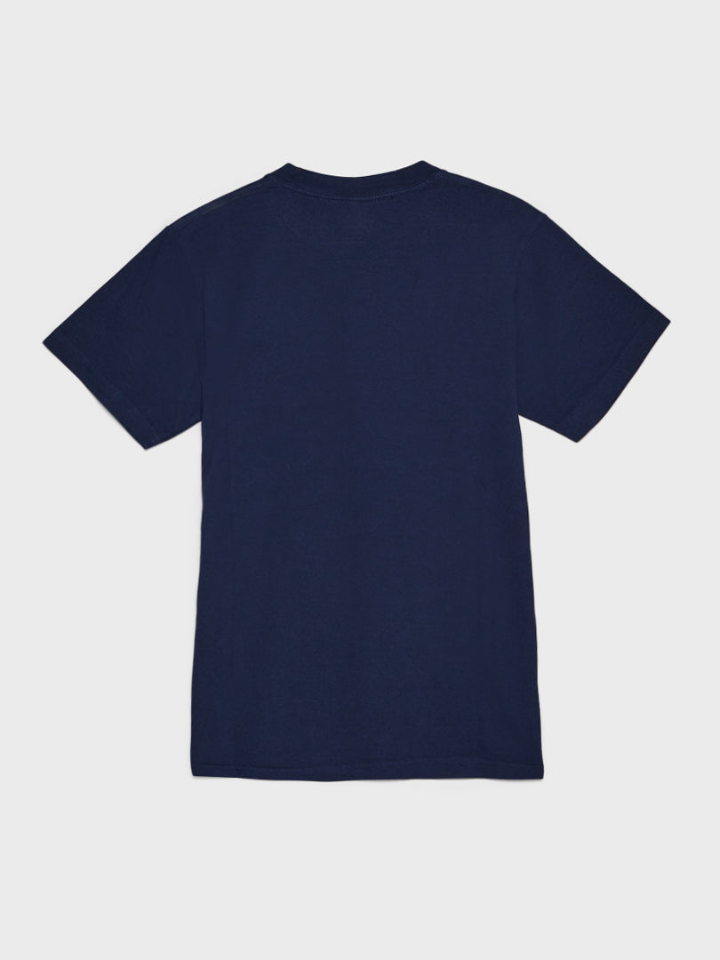 Sports T-Shirt in Navy and White