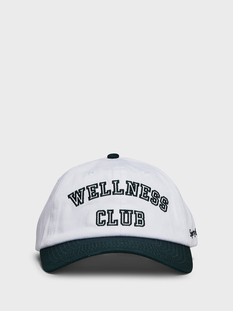 Sporty & Rich - Wellness Club Hat in Forest and White