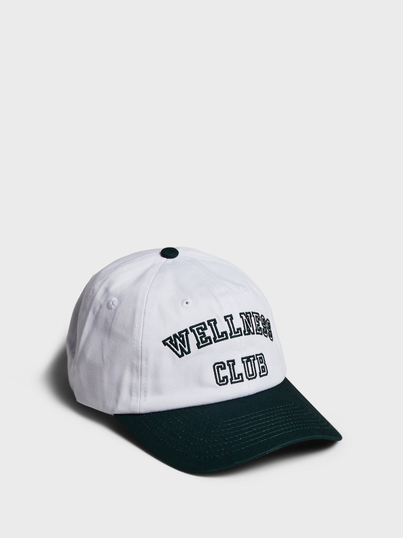 Wellness Club Hat in Forest and White