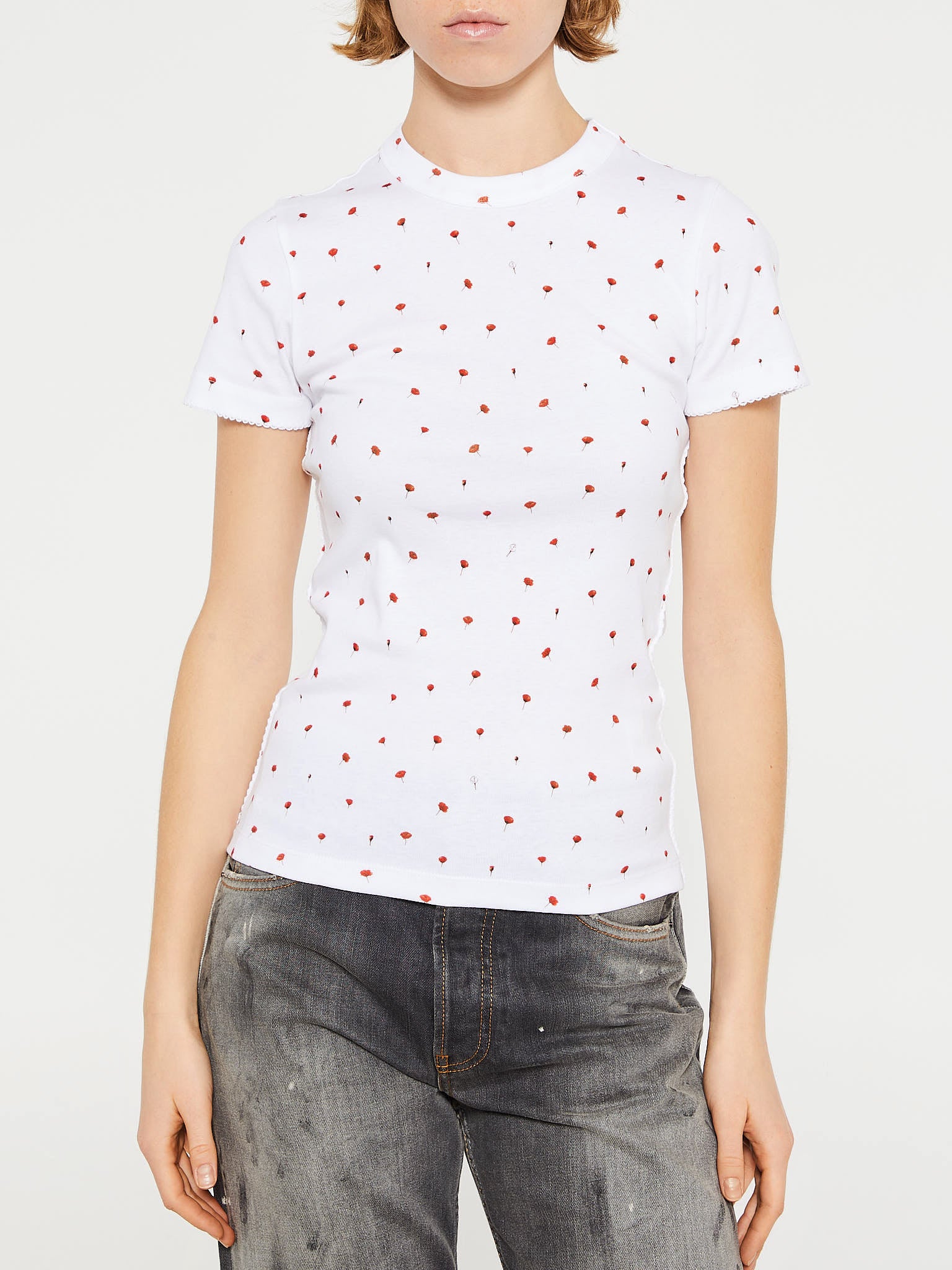 Saks Potts - Uma T-Shirt in Poppy Print