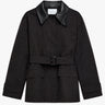 Studio Nicholson - Lurie Snw - 1902 Jackets - Belted Cropped Jacket in Brown Marl