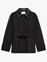 Studio Nicholson - Lurie Snw - 1902 Jackets - Belted Cropped Jacket in Brown Marl