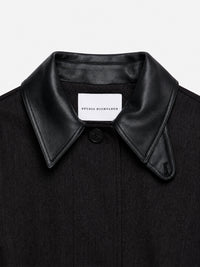 Studio Nicholson - Lurie Belted Cropped Jacket in Brown Marl