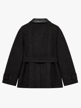 Studio Nicholson - Lurie Snw - 1902 Jackets - Belted Cropped Jacket in Brown Marl