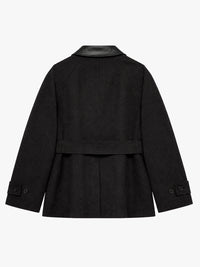Studio Nicholson - Lurie Belted Cropped Jacket in Brown Marl