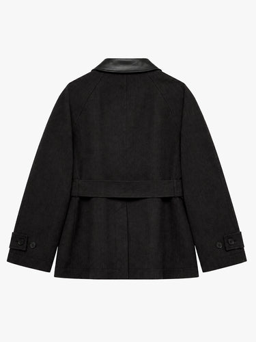 Studio Nicholson - Lurie Snw - 1902 Jackets - Belted Cropped Jacket in Brown Marl