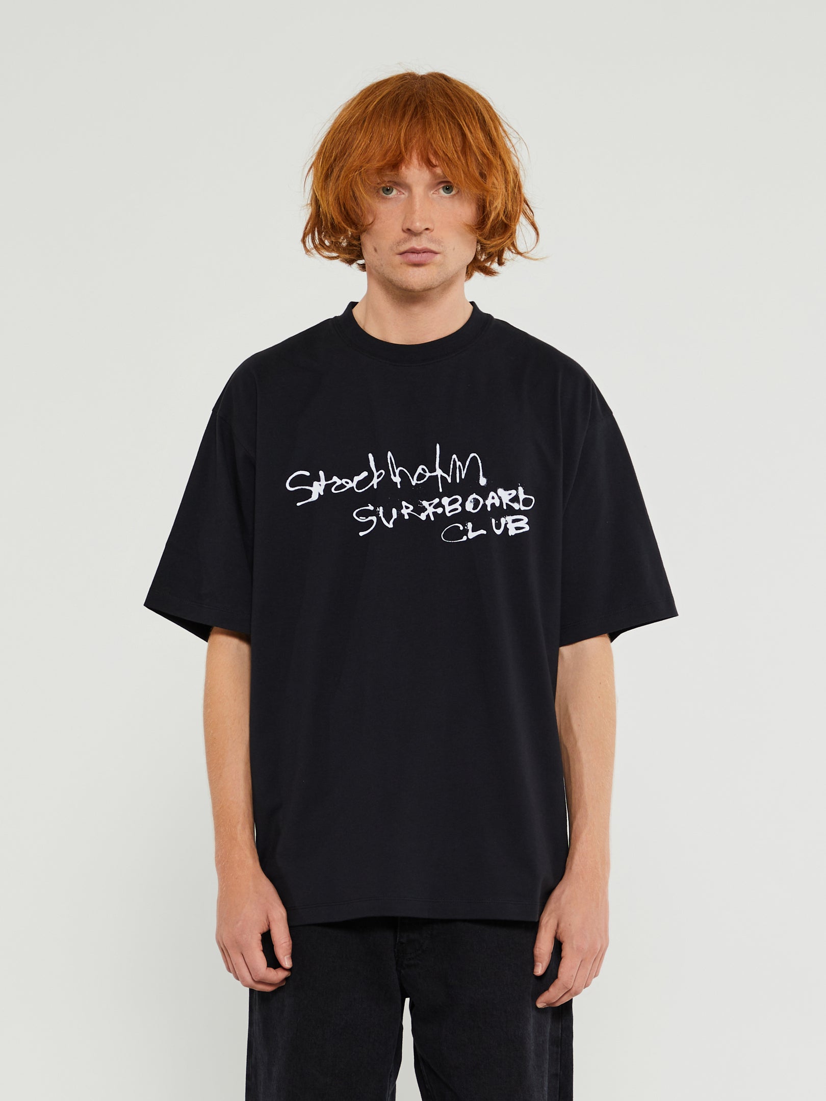 Stockholm (Surfboard) Club - Kil Airbrush T-Shirt in Black