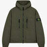 Stone Island - 1200011 Hooded Shirt in Coal Grey
