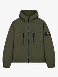 Stone Island - 1200011 Hooded Shirt in Coal Grey