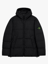 Stone Island - 4100037 Hooded Down Jacket in Black