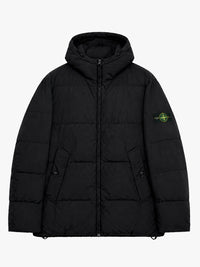 Stone Island - 4100037 Hooded Down Jacket in Black