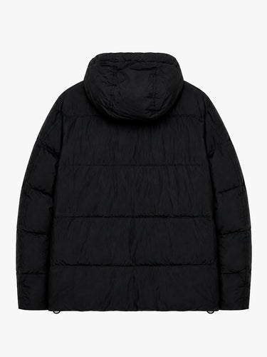 Stone Island - 4100037 Hooded Down Jacket in Black