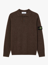 Stone Island - 5100018 Ls Polo in Melange Lead