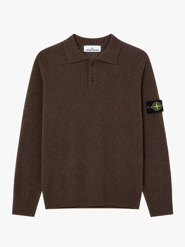 Stone Island - 5100018 Ls Polo in Melange Lead