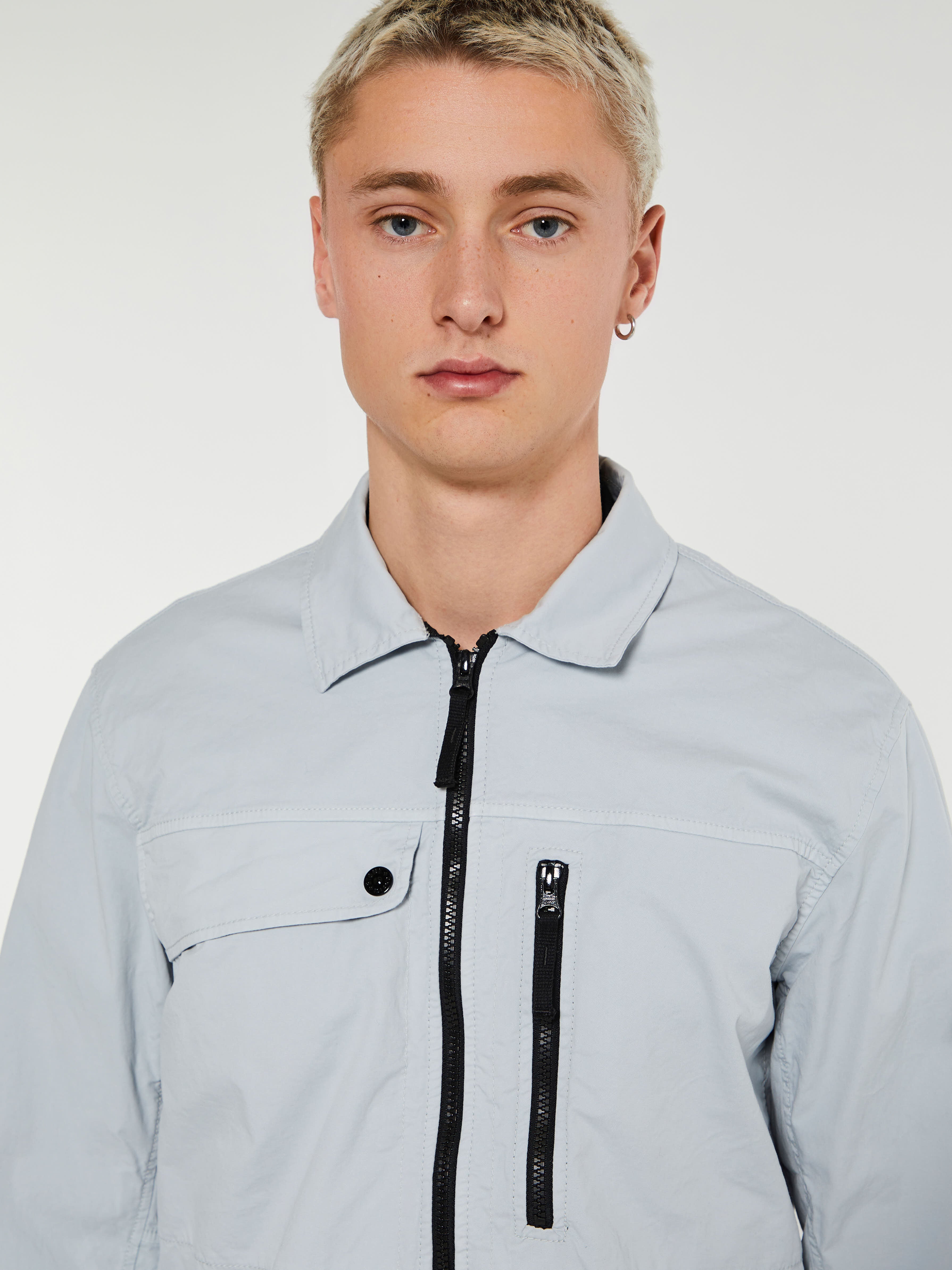 Stone Island - 10210 Overshirt in Light Grey – stoy