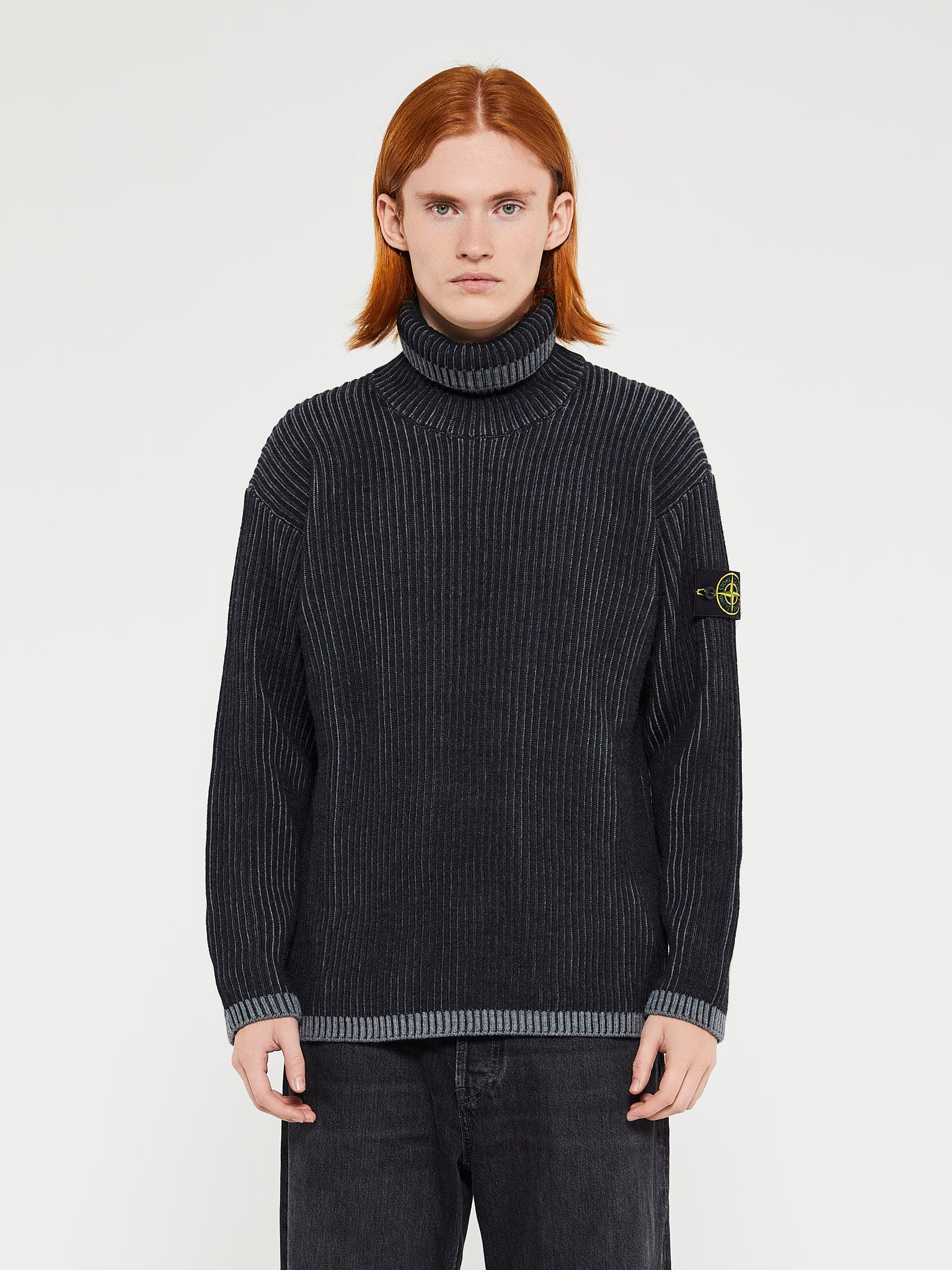 Stone Island - 551C1 Maglia RWS Knit in Melange Charcoal