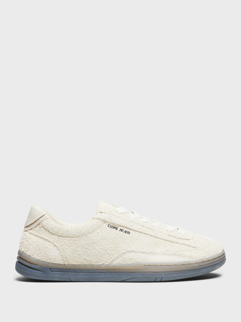 Stone Island -S0101 Suede Sneakers in Natural Beige