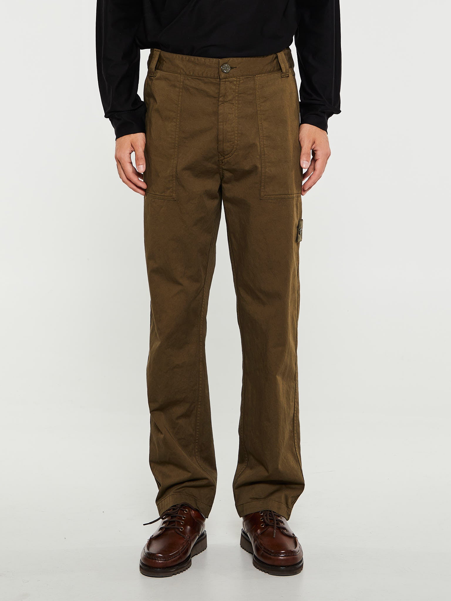 Stone Island - 337F6 Pantalone Ghost Regular Pants in Military Green