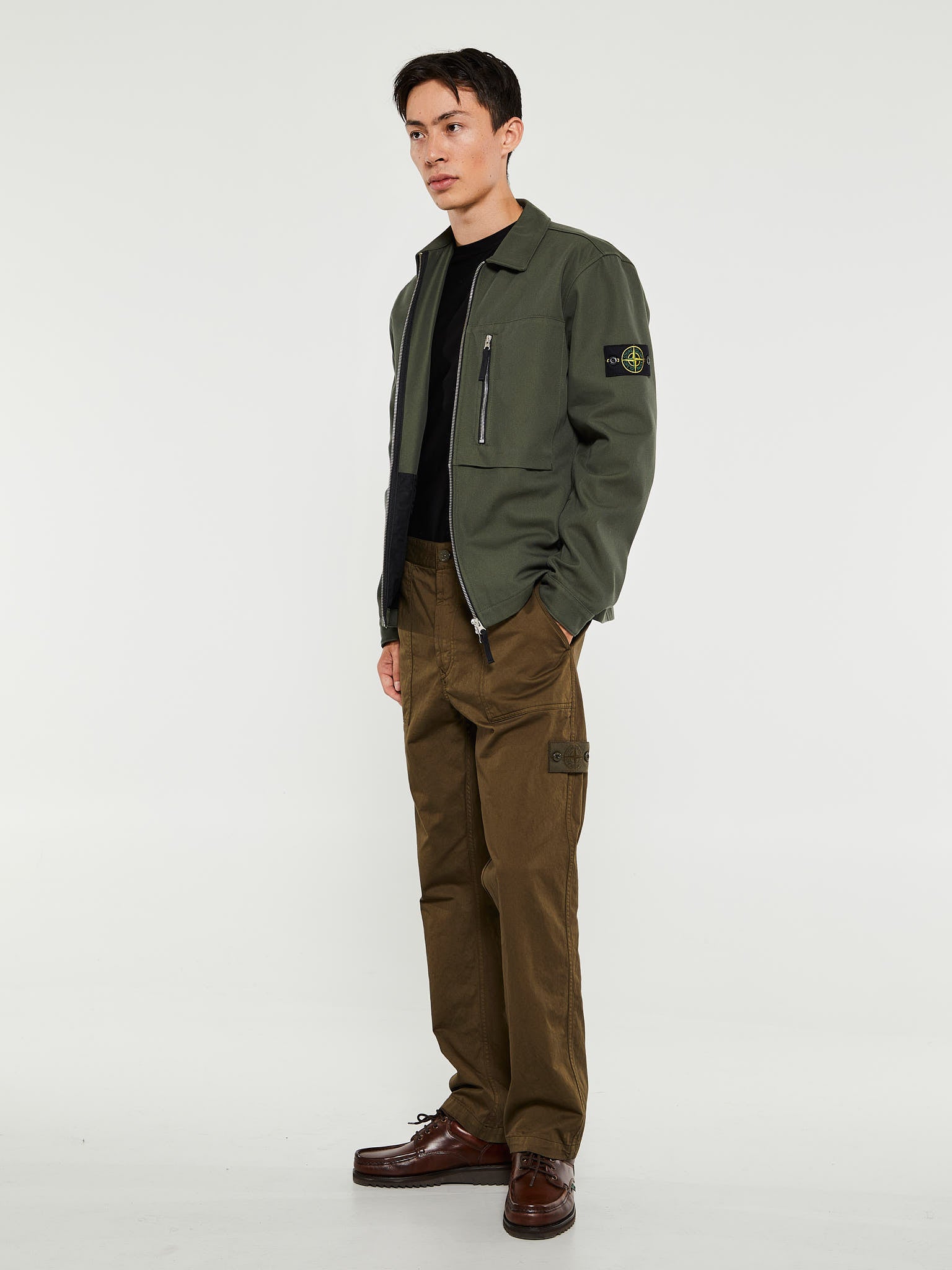 Stone Island - 337F6 Pantalone Ghost Regular Pants in Military Green