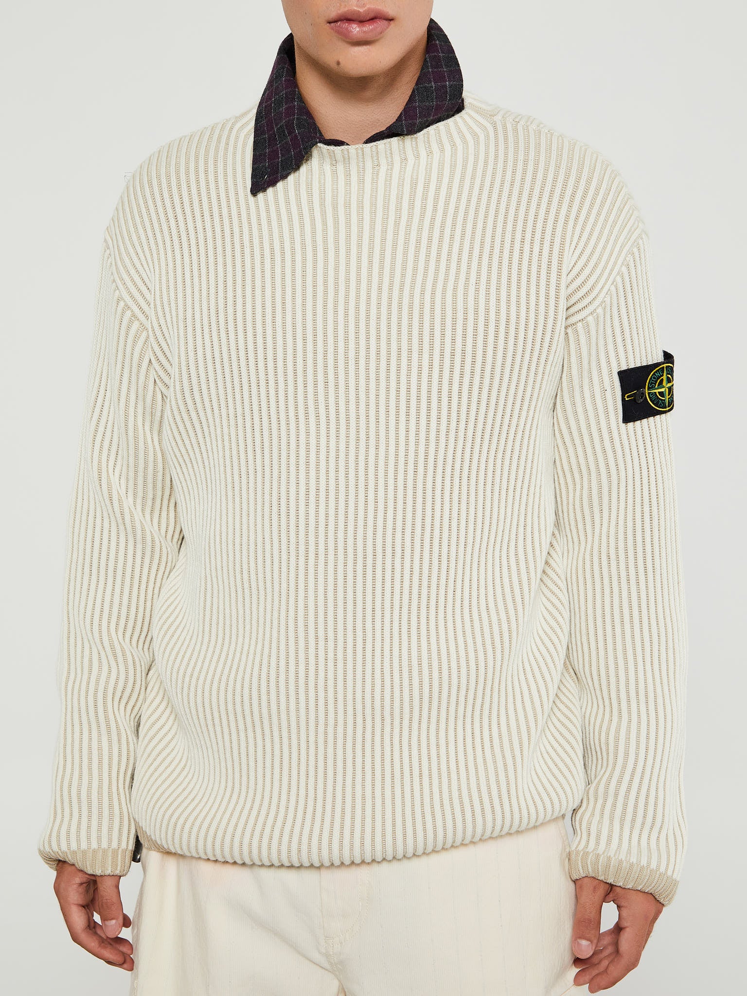 Stone Island - 532C1 Maglia RWS Knit in Natural