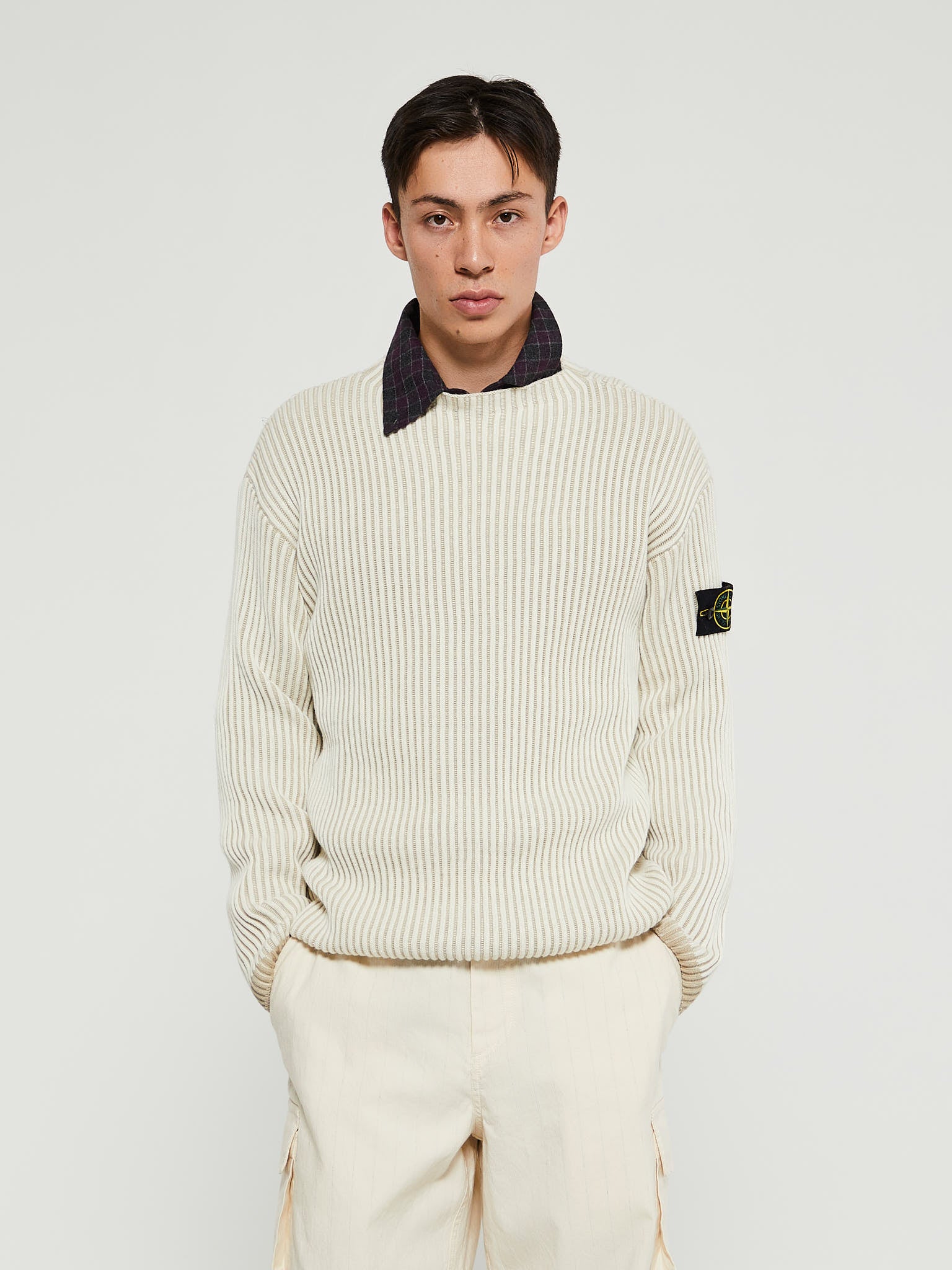 Stone Island - 532C1 Maglia RWS Knit in Natural