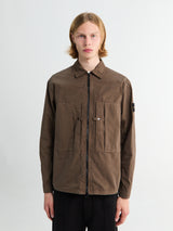 Stone Island - 1200005-V007C Zip-up Overshirt in Umber