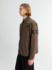 Stone Island - 1200005-V007C Zip-up Overshirt in Umber