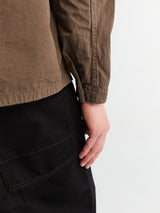 Stone Island - 1200005-V007C Zip-up Overshirt in Umber
