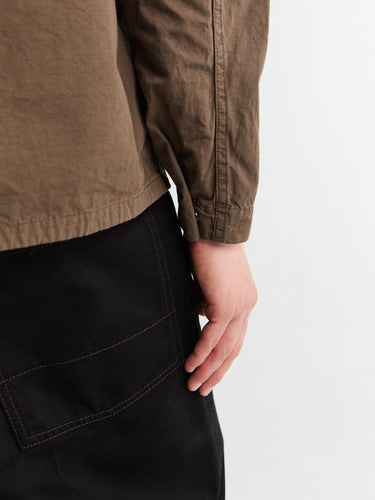 Stone Island - 1200005-V007C Zip-up Overshirt in Umber