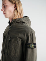 Stone Island - 1200011 Hooded Shirt in Coal Grey