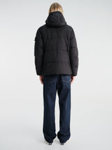 Stone Island - 4100037 Hooded Down Jacket in Black