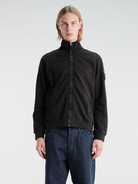 Stone Island - 6100066 Zip Up Cardigan in Black