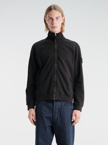 Stone Island - 6100066 Zip Up Cardigan in Black