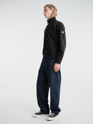 Stone Island - 6100066 Zip Up Cardigan in Black