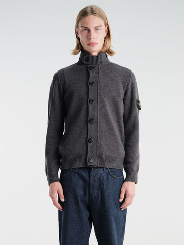 Stone Island - 5100047 Cardigan in Melange Lead