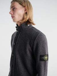 Stone Island - 5100047 Cardigan in Melange Lead