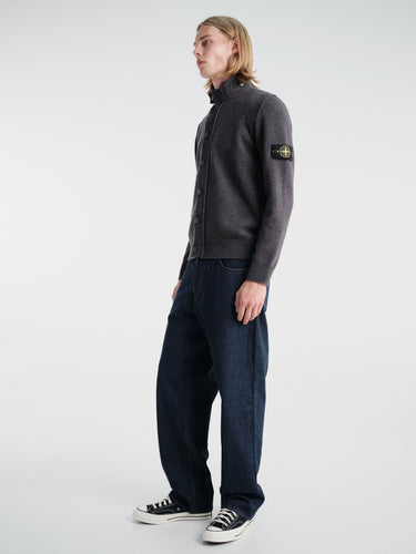 Stone Island - 5100047 Cardigan in Melange Lead