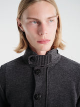 Stone Island - 5100047 Cardigan in Melange Lead