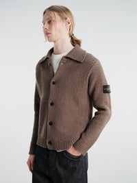 Stone Island - 5100056 Cardigan in Umber Melange