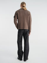 Stone Island - 5100056 Cardigan in Umber Melange
