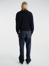 Stone Island - 5100154 Crew Neck in Navy Blue