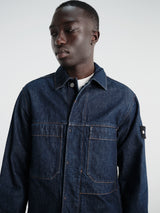Stone Island - 410006 Biker Jacket in Blue Rinse