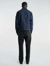 Stone Island - 410006 Biker Jacket in Blue Rinse