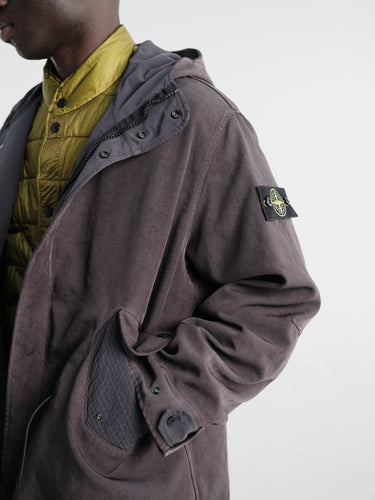 Stone Island - 7100013 Long Parka in Lead Grey