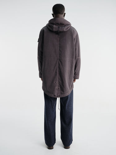 Stone Island - 7100013 Long Parka in Lead Grey