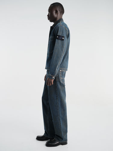 Stone Island - J10006 Trousers in Blue Black